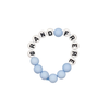 Bracelet enfant Grand Frère bleu ciel – perles mates et lettres blanches – Gaga