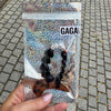 Bracelet MAMA GAGA maxi cœurs noirs ou rouges avec nœud léopard