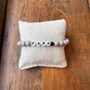 bracelet papa perles grises cadeau papa bracelet homme gaga original