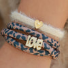 bracelet leopard love multirangs coloris au choix bracelet femme tendance message