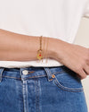 Bracelet maillons XL doré à l’or fin Emoi Emoi – bijou élégant pour femme