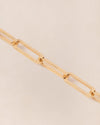 Bracelet maillons XL doré à l’or fin Emoi Emoi – bijou élégant pour femme