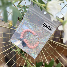  Bracelet MAMA en perles cœur rose candy avec nœud en jean – GAGA