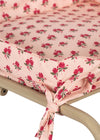 Caddy de courses pour poupées Rosie Rose Konges Slojd en métal avec tissu fleuri
