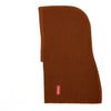 Cagoule enfant Hello Hossy Hoody Nut en tricot marron caramel chaud