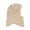 Cagoule polaire Konges Sløjd couleur Oxford Tan avec oreilles d'ours pour bébé et enfant