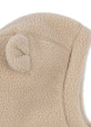 Cagoule polaire Konges Sløjd couleur Oxford Tan avec oreilles d'ours pour bébé et enfant