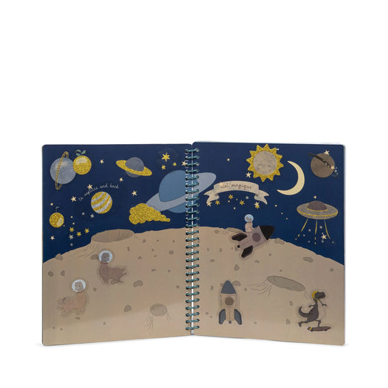 Cahier "My Sticker Book" Konges Slojd vert sauge – album autocollants pour enfant