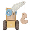 Camion-grue en bois Little Dutch avec figurine – jouet d’imitation construction