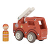 Camion de pompier en bois Little Dutch – jouet premier âge avec figurine