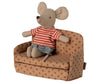 Canapé-lit pour souris Maileg à pois – Mobilier miniature pour maison de poupée