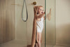 Cape de bain bébé biscuit en éponge douce – Jollein, sortie de bain avec capuche