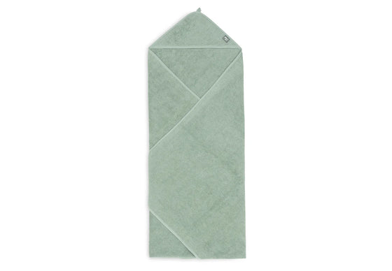 Cape de bain bébé en éponge vert cendré 100 cm - Jollein