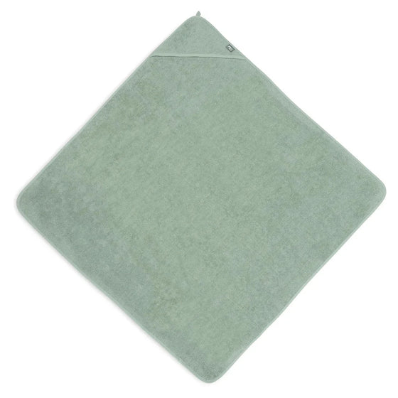 Cape de bain bébé en éponge vert cendré 100 cm - Jollein