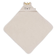  Cape de bain bébé Charlie Cat en éponge beige - Jollein