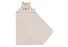 Cape de bain bébé Charlie Cat en éponge beige - Jollein
