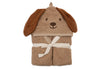 Cape de bain bébé Diego Dog en éponge marron - Jollein