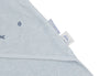 Cape de bain bébé bleue en coton éponge avec capuche Miffy Jollein