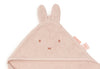 Cape de bain bébé Miffy Silk Rose rose Jollein avec capuche oreilles lapin