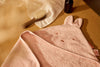 Cape de bain bébé Miffy Silk Rose rose Jollein avec capuche oreilles lapin