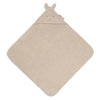 Cape de bain bébé Miffy Warm Sand Jollein beige avec capuche oreilles lapin