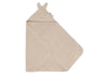 Cape de bain bébé Miffy Warm Sand Jollein beige avec capuche oreilles lapin