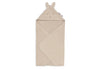 Cape de bain bébé Miffy Warm Sand Jollein beige avec capuche oreilles lapin