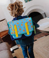 Cartable enfant Basketball Hello Hossy bleu avec motifs ballons pour enfants 2 à 5 ans