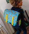 Cartable enfant Basketball Hello Hossy bleu avec motifs ballons pour enfants 2 à 5 ans