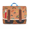 Cartable enfant Mascots Ride Hello Hossy marron avec motifs skate et surf pour enfants 2 à 5 ans