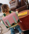 Cartable Mini Bubblegum Hello Hossy rose et vert pour enfants de 2 à 5 ans