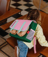 Cartable Mini Bubblegum Hello Hossy rose et vert pour enfants de 2 à 5 ans