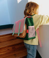 Cartable Mini Bubblegum Hello Hossy rose et vert pour enfants de 2 à 5 ans