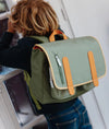 Cartable Mini Safari Hello Hossy vert sauge pour enfants de 2 à 5 ans