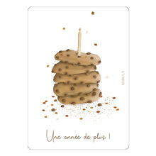  Carte d'anniversaire "Cookies", Papier Poetic.