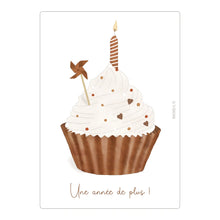  Carte d'anniversaire "Cupcake" - Papier Poetic