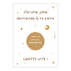 Carte à gratter annonce grossesse marraine – surprise future marraine Papier Poetic