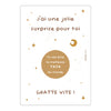 Carte à gratter annonce grossesse tata – surprise future tata Papier Poetic