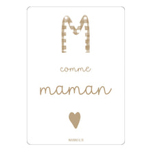  Carte "M comme Maman", Papier Poetic.