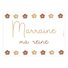  Carte "Marraine, ma reine", Papier Poetic.