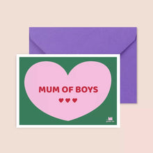  Carte "Mum of boys" - Ma petite vie