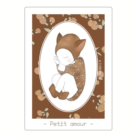 Carte "Petit amour" - Papier Poetic