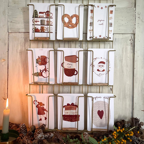 Carte postale Cargaison de Noël Papier Poetic