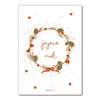 Carte postale Couronne Joyeux Noël Papier Poetic