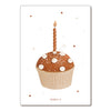 Carte postale Cupcake champi Papier Poetic