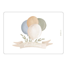  Carte postale Félicitations avec ballons colorés Papier Poetic – Ma Biche concept store