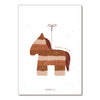 Carte postale Pinata cheval Papier Poetic 