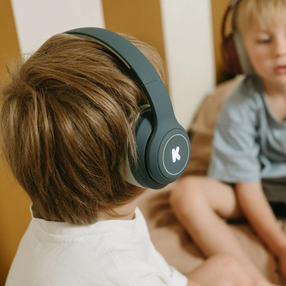 Casque audio Bluetooth enfant bleu Kidywolf avec volume limité