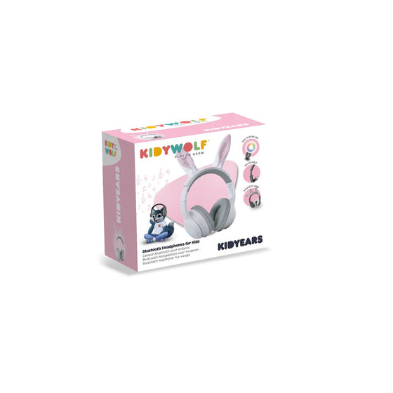 Casque audio enfant Bluetooth Kidywolf Lapin avec oreilles amovibles