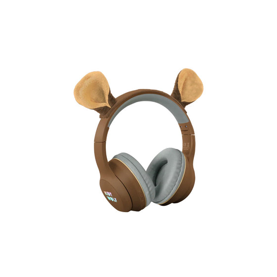 Casque audio enfant Bluetooth Kidywolf Ours avec oreilles amovibles